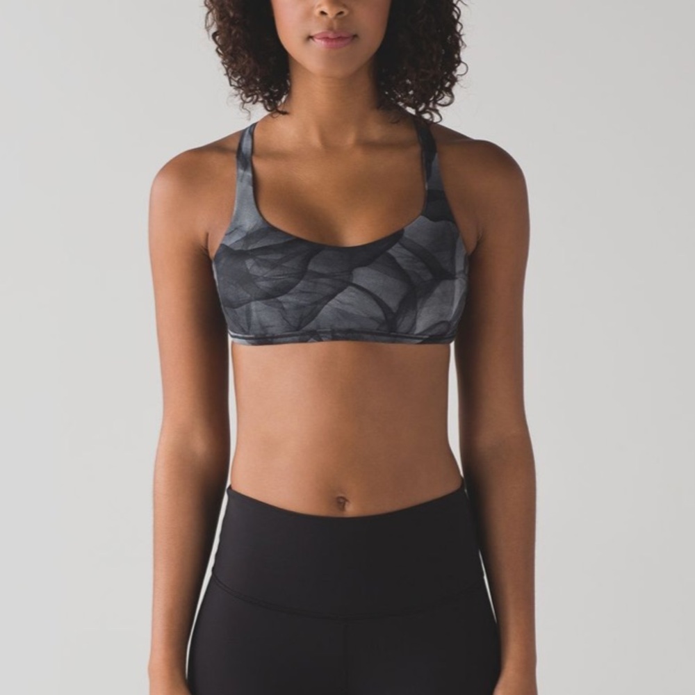 Lululemon Free To Be Zen Bra - Midnight Tulle Multi Black